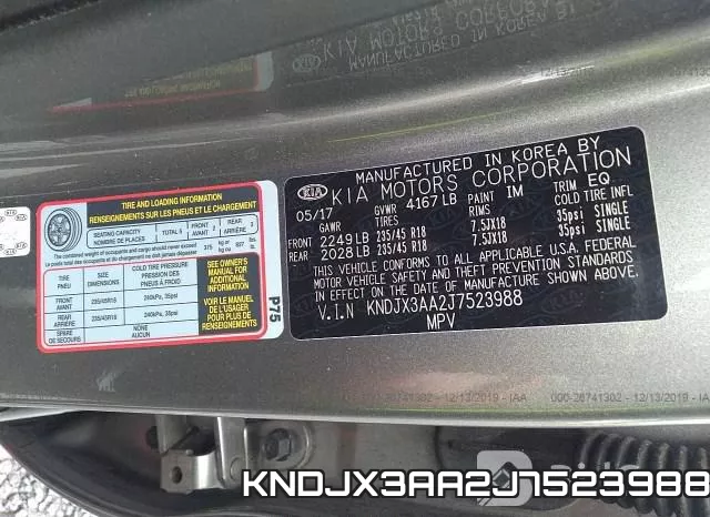 KNDJX3AA2J7523988 фото 10