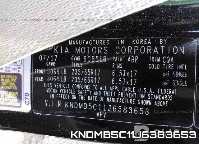 KNDMB5C11J6383653 фото 10