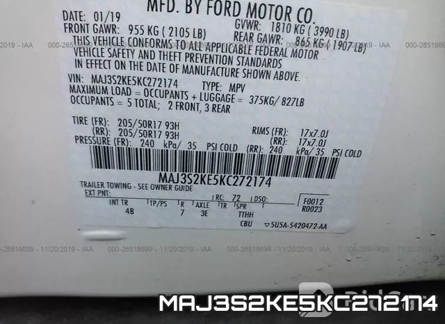 MAJ3S2KE5KC272174 фото 10