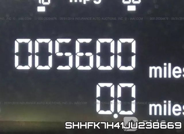 SHHFK7H41JU238669 фото 8