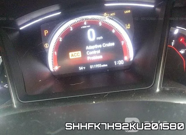 SHHFK7H92KU201580 фото 8