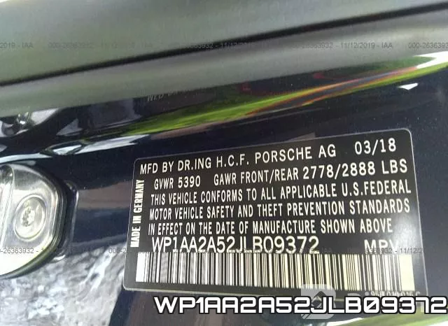 WP1AA2A52JLB09372 фото 10