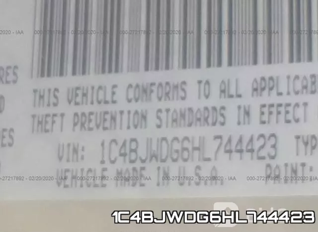 1C4BJWDG6HL744423 фото 10