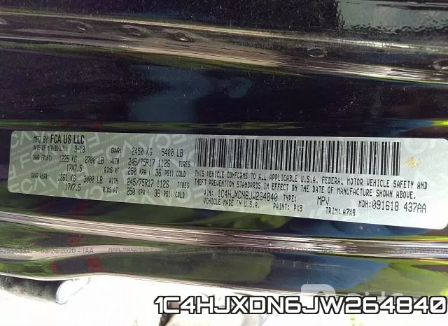1C4HJXDN6JW264840 фото 10