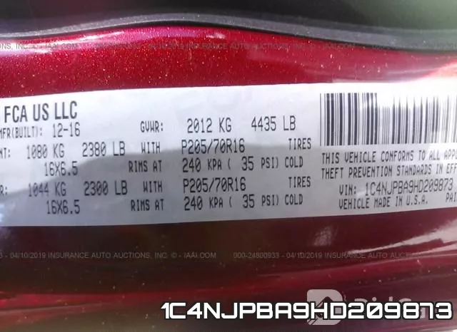 1C4NJPBA9HD209873 фото 10
