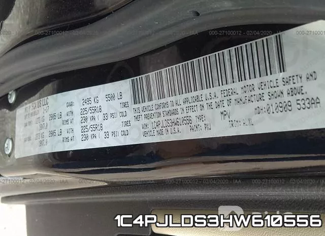 1C4PJLDS3HW610556 фото 10