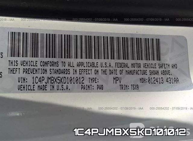 1C4PJMBX5KD101012 фото 10