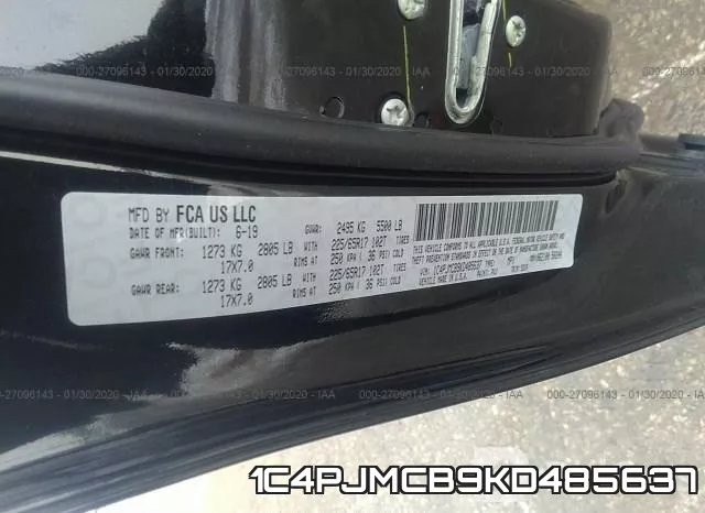 1C4PJMCB9KD485637 фото 10