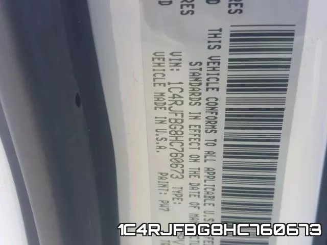 1C4RJFBG8HC760673 фото 2