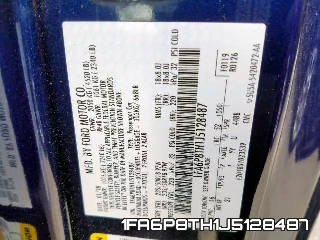 1FA6P8TH1J5128487 фото 2