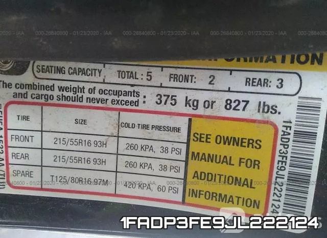 1FADP3FE9JL222124 фото 10
