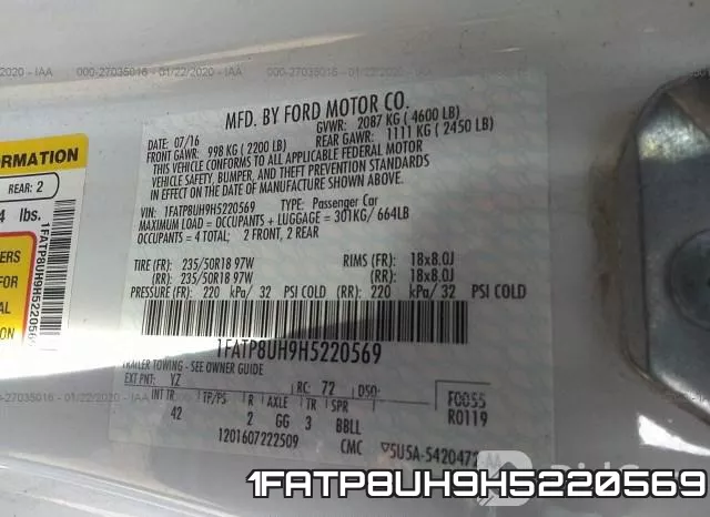 1FATP8UH9H5220569 фото 10