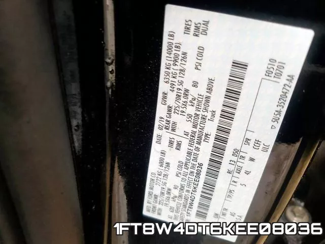 1FT8W4DT6KEE08036 фото 2