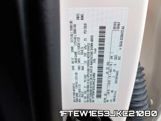 1FTEW1E53JKC21080 фото 2