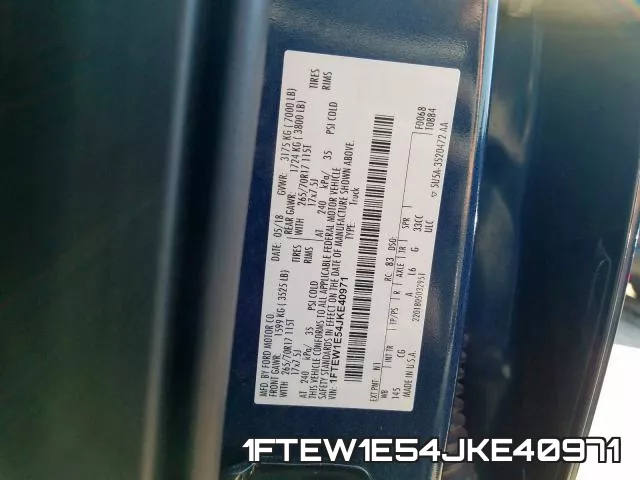 1FTEW1E54JKE40971 фото 2