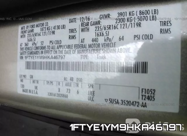 1FTYE1YM9HKA46797 фото 7