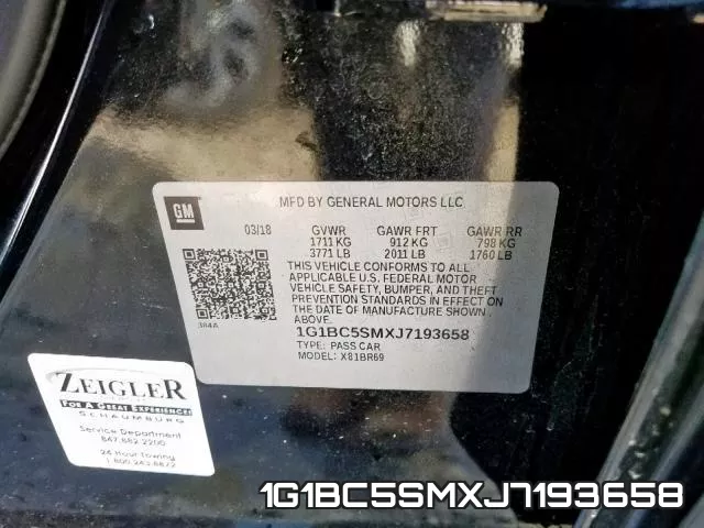 1G1BC5SMXJ7193658 фото 2