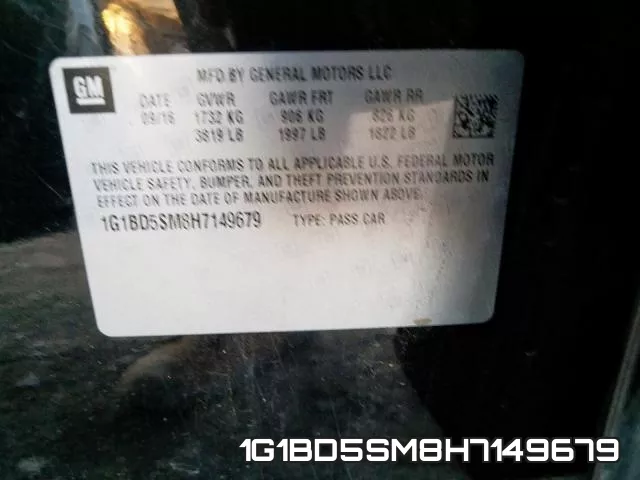 1G1BD5SM8H7149679 фото 2