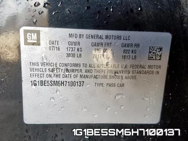 1G1BE5SM6H7100137 фото 2