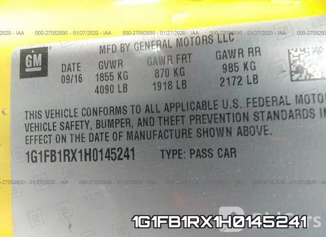 1G1FB1RX1H0145241 фото 10
