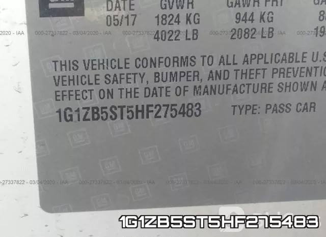 1G1ZB5ST5HF275483 фото 10