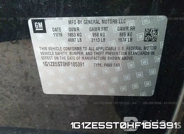 1G1ZE5ST0HF185391 фото 10