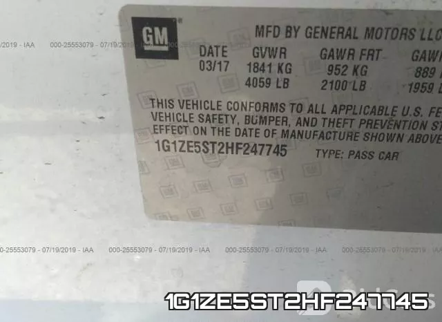 1G1ZE5ST2HF247745 фото 10