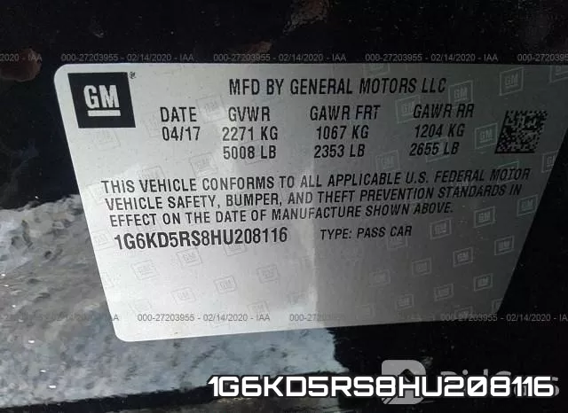 1G6KD5RS8HU208116 фото 10