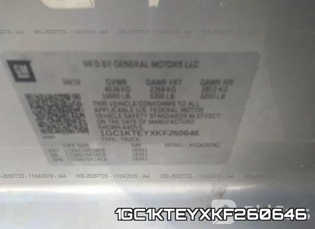 1GC1KTEYXKF260646 фото 10