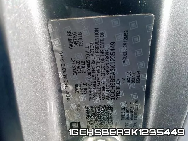 1GCHSBEA3K1235449 фото 2