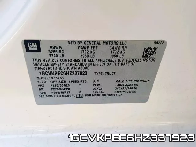1GCVKPEC6HZ337923 фото 2