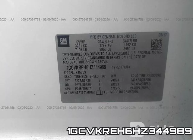 1GCVKREH6HZ344989 фото 10