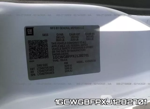 1GCWGBFPXJ1282701 фото 10