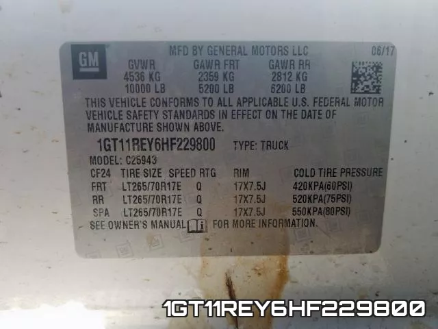 1GT11REY6HF229800 фото 2