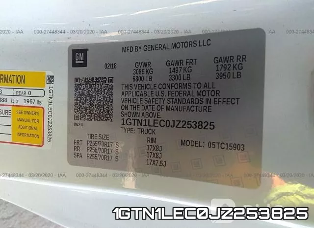 1GTN1LEC0JZ253825 фото 5
