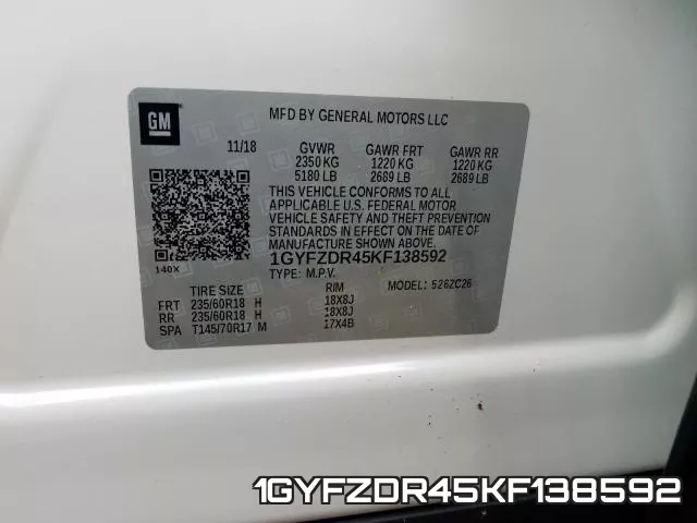 1GYFZDR45KF138592 фото 2