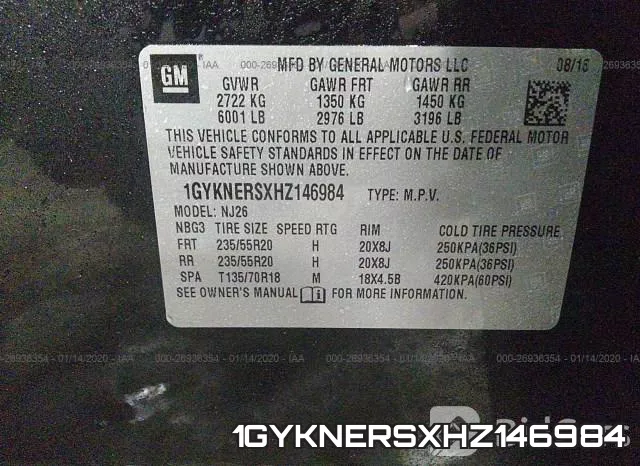 1GYKNERSXHZ146984 фото 10