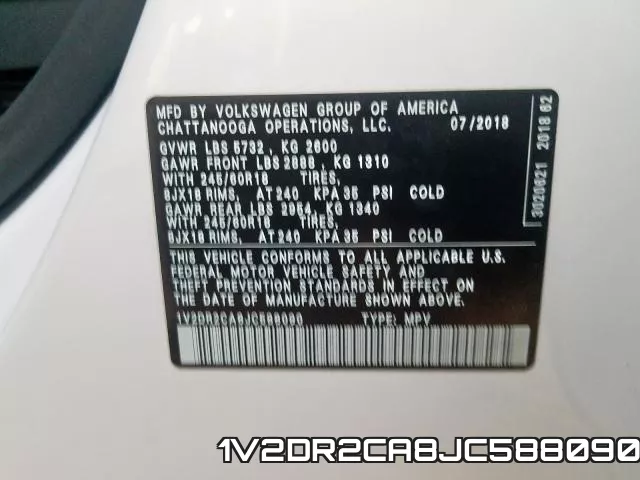 1V2DR2CA8JC588090 фото 2