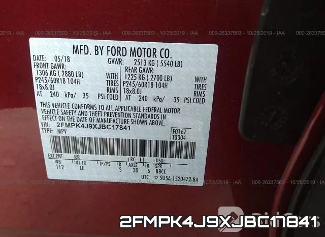 2FMPK4J9XJBC17841 фото 10