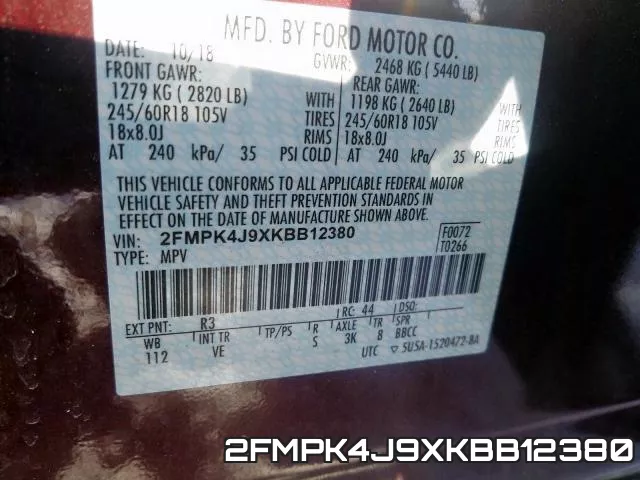2FMPK4J9XKBB12380 фото 2