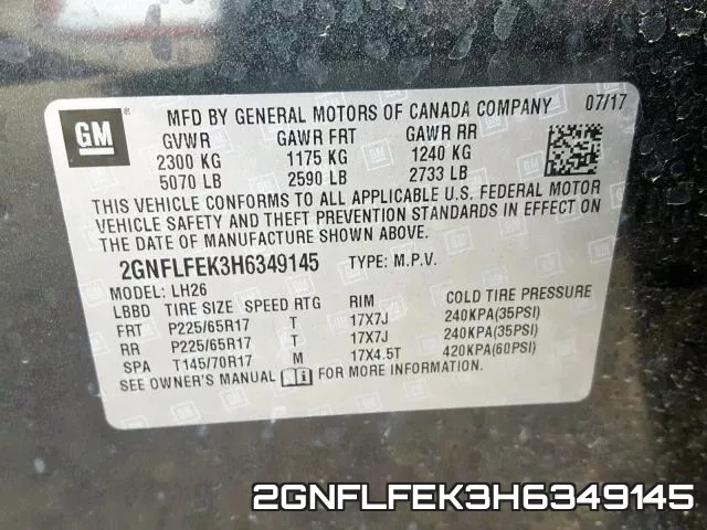 2GNFLFEK3H6349145 фото 2