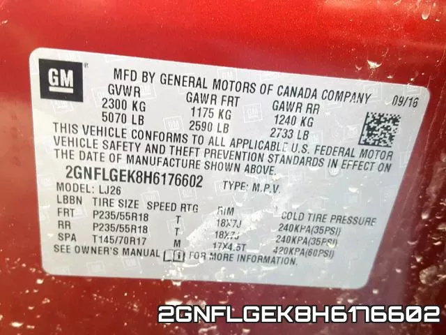 2GNFLGEK8H6176602 фото 2