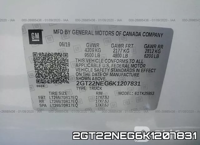 2GT22NEG6K1207831 фото 10