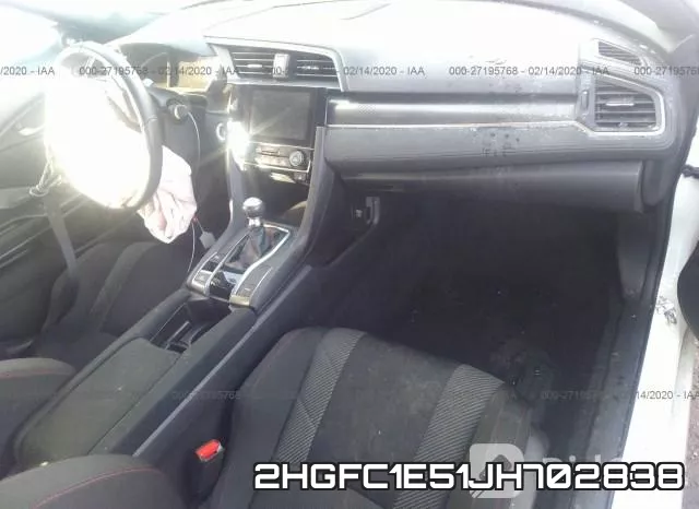 2HGFC1E51JH702838 фото 3