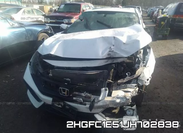 2HGFC1E51JH702838 фото 4