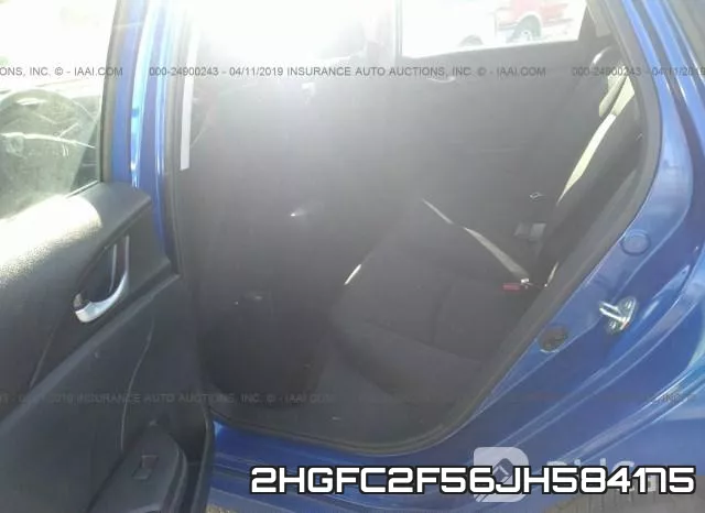2HGFC2F56JH584175 фото 9