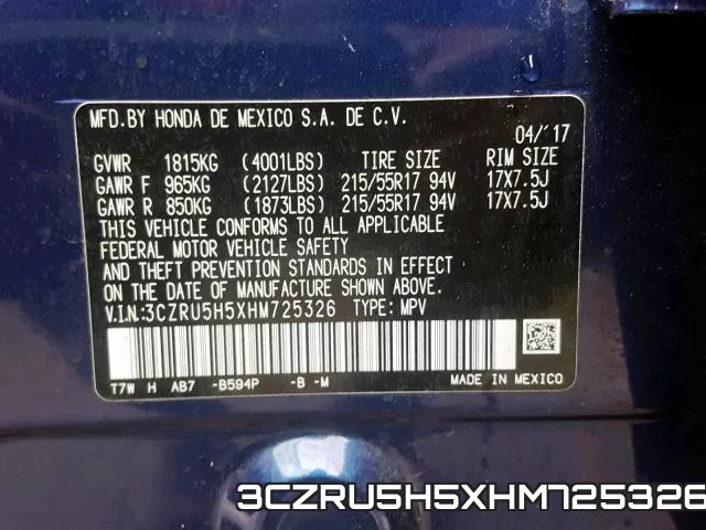 3CZRU5H5XHM725326 фото 2