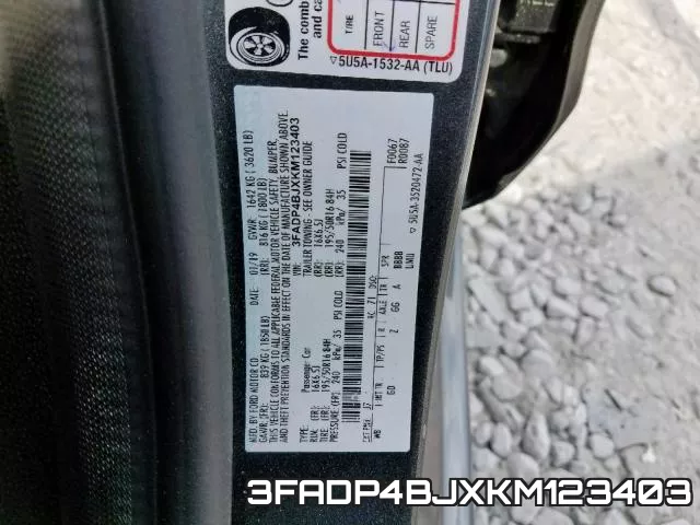 3FADP4BJXKM123403 фото 2