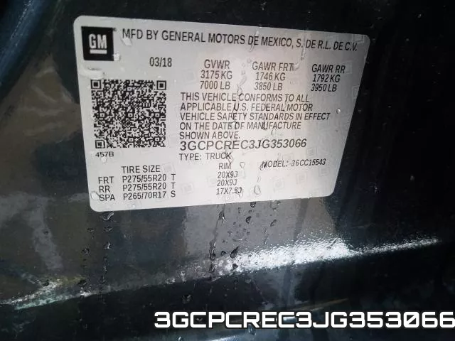 3GCPCREC3JG353066 фото 2