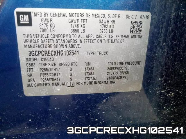 3GCPCRECXHG102541 фото 2
